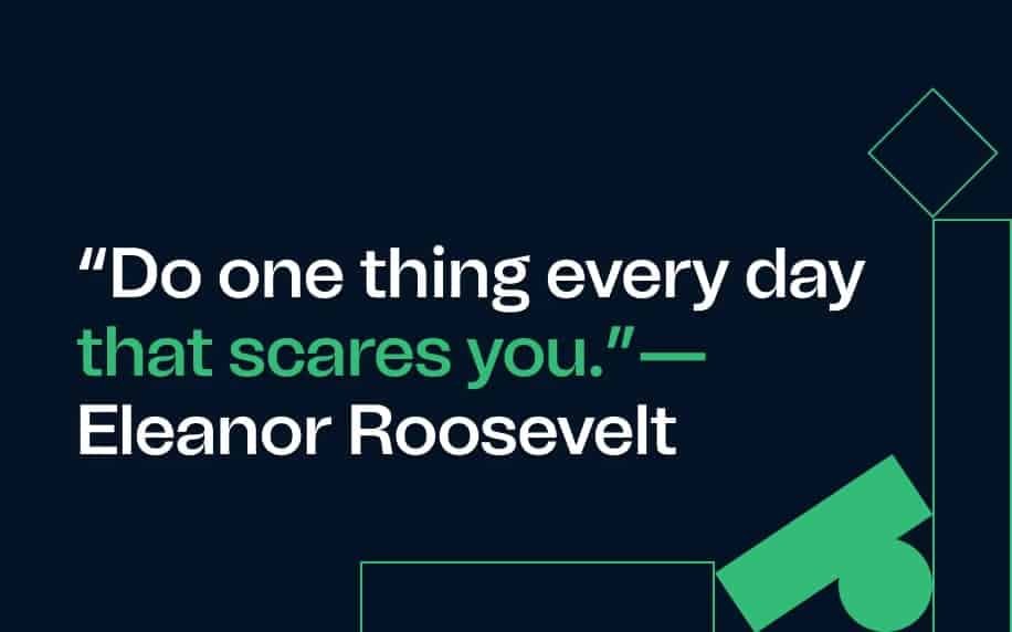 a quote by eleanpr roosevelt